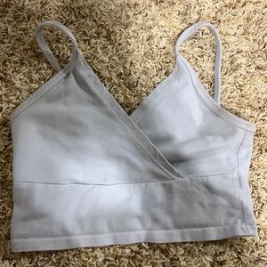 Brandy Melville light blue crop top